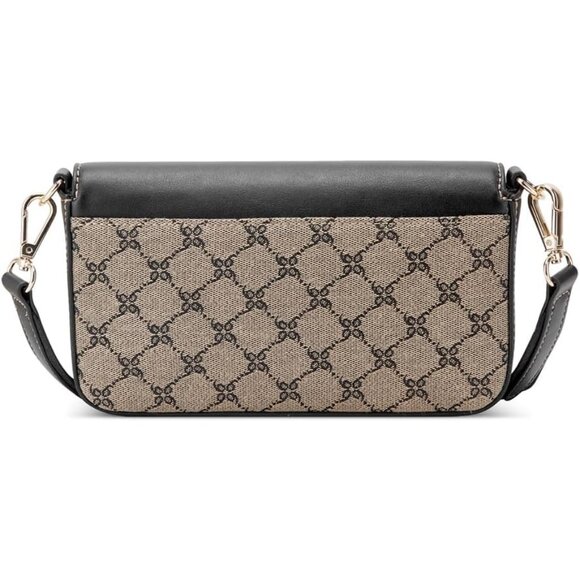 Peaches Flap Crossbody Bag Cotton Blend Lining Card Case Adjustable Strap - Picture 3 of 6